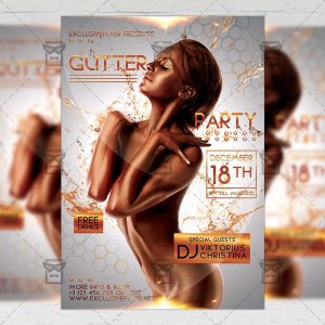 Download Glitter Night PSD Flyer Template Now