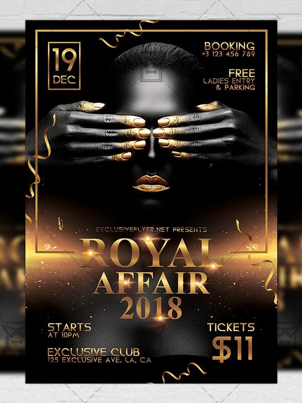 Download Royal Affair PSD Flyer Template Now