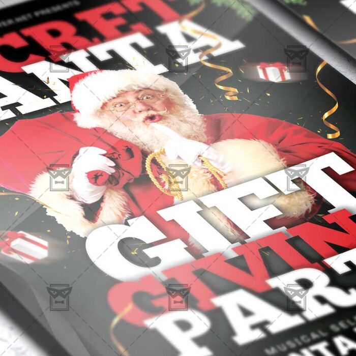 Download Secret Santa Night PSD Flyer Template Now