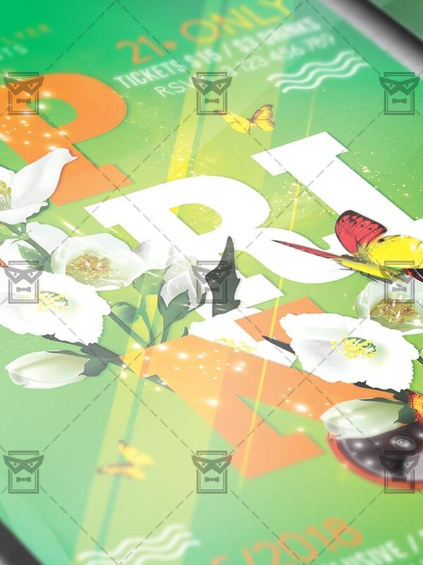 Download Spring Bash PSD Flyer Template Now