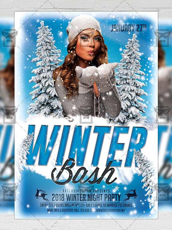 Download Winter Bash PSD Flyer Template Now