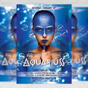 Download Aquarius Night PSD Flyer Template Now
