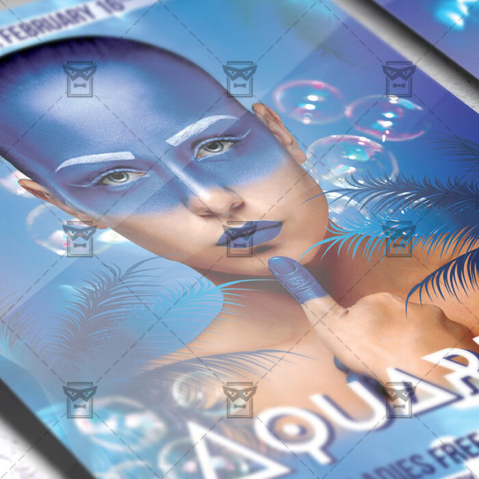 Download Aquarius Night PSD Flyer Template Now