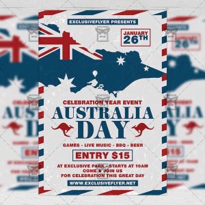 Download Australia Day Celebration PSD Flyer Template Now