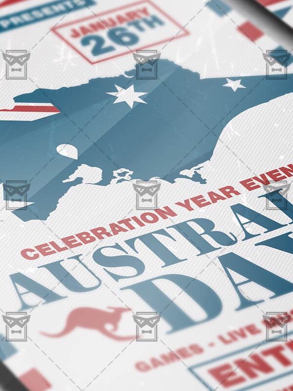 Download Australia Day Celebration PSD Flyer Template Now