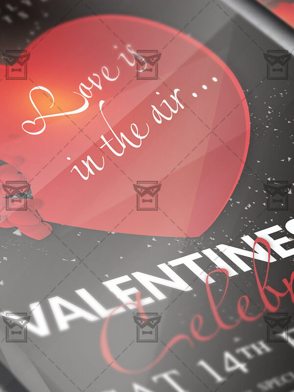 Download Valentines Day Celebration PSD Flyer Template Now