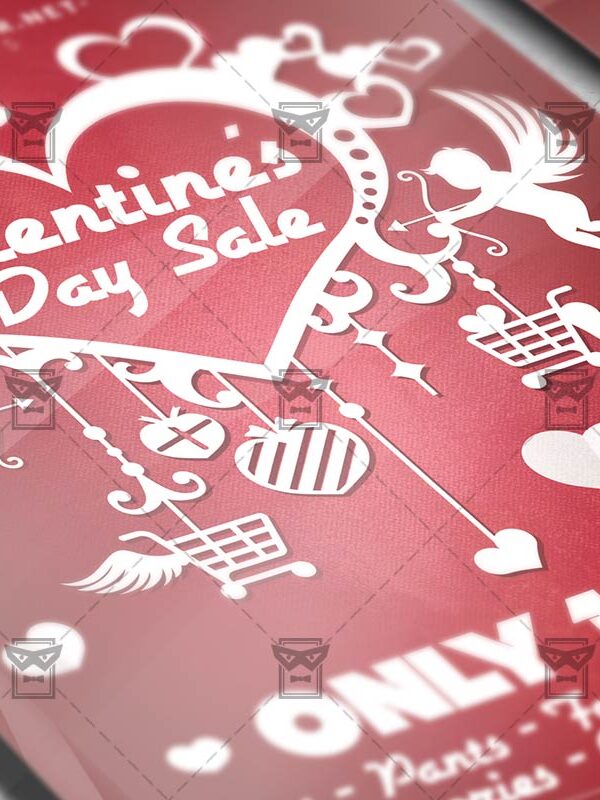 Download Valentine's Day Sale PSD Flyer Template Now