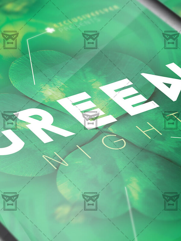 Download Green Night PSD Flyer Template Now