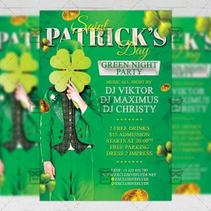 Download Happy St. Patricks Day PSD Flyer Template Now