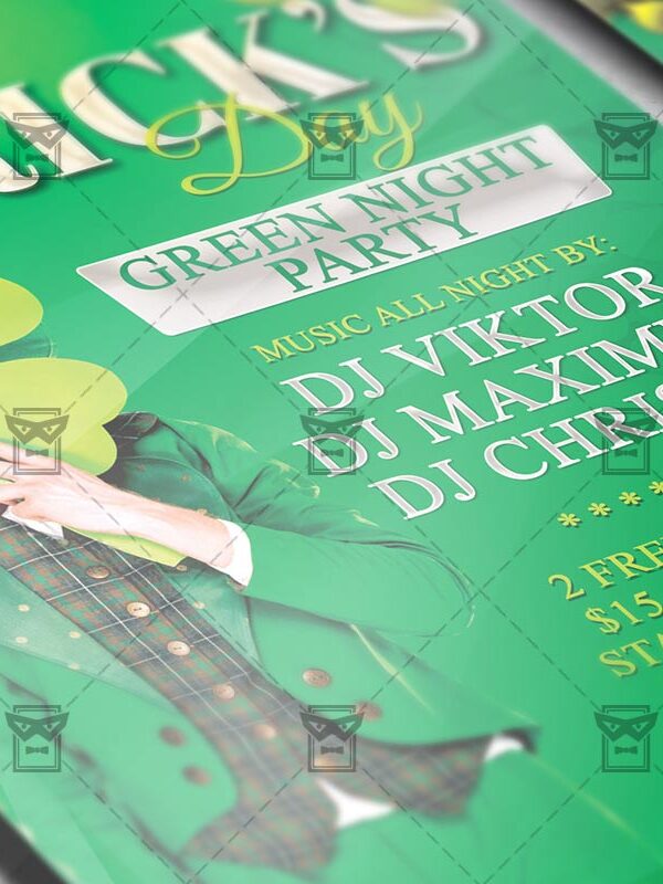 Download Happy St. Patricks Day PSD Flyer Template Now