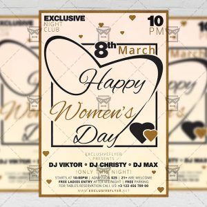 Download Happy Women's Day PSD Flyer Template Now
