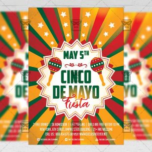Download Cinco de Mayo Fiesta PSD Flyer Template Now