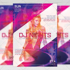 Download Dj Nights PSD Flyer Template Now
