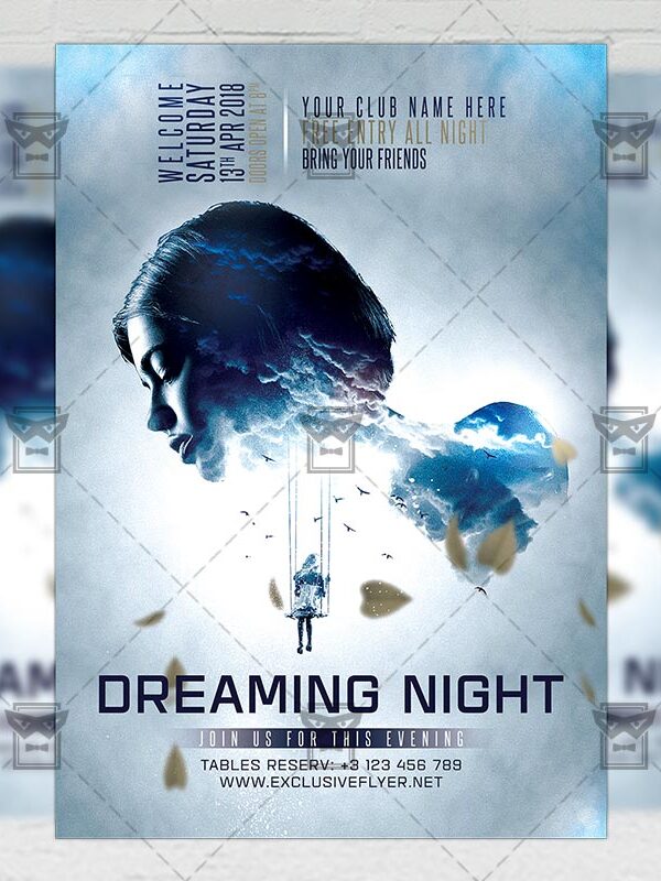 Download Dreaming Night PSD Flyer Template Now