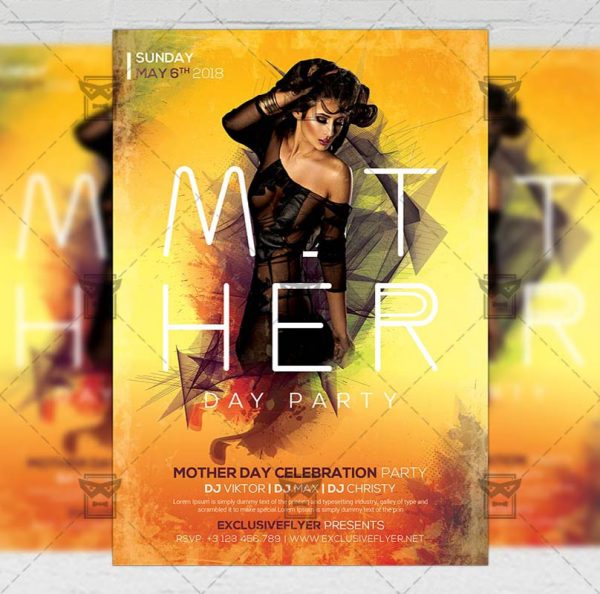 Download Happy Mother Day PSD Flyer Template Now