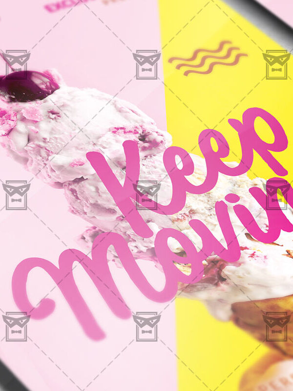 Download Keep Moving PSD Flyer Template Now