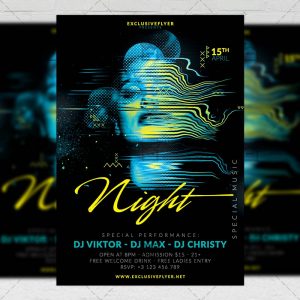 Download Specila Music Nights PSD Flyer Template Now