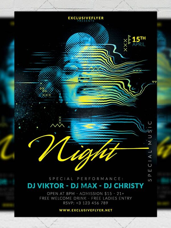 Download Specila Music Nights PSD Flyer Template Now