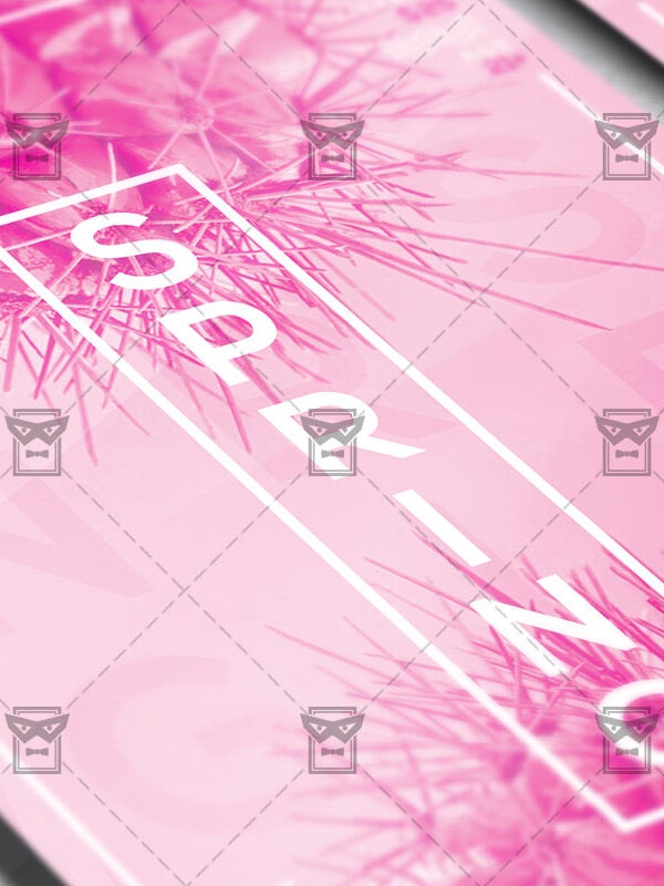 Download Spring Pop Art Party PSD Flyer Template Now