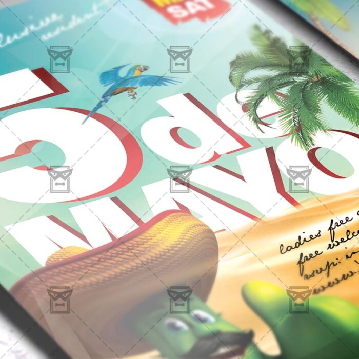 Download 5 De Mayo Fiesta PSD Flyer Template Now