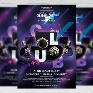 Download Club Night Flyer PSD Flyer Template Now