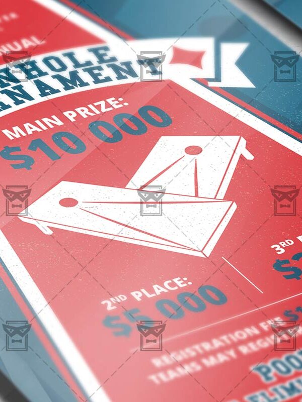 Download Cornhole Tournament Event PSD Flyer Template Now