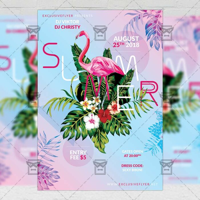 Download Summers PSD Flyer Template Now