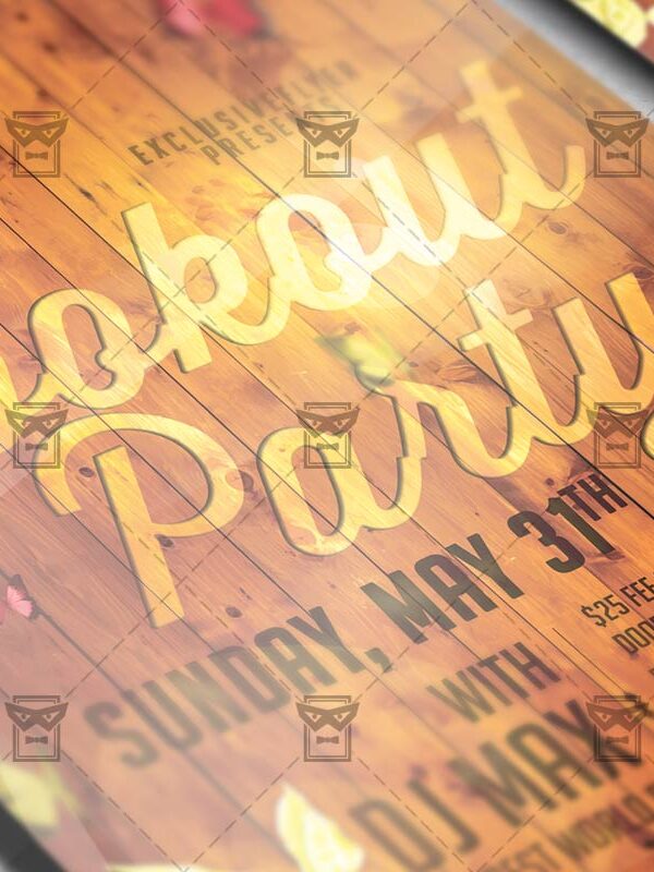 Download The Cookout Party PSD Flyer Template Now