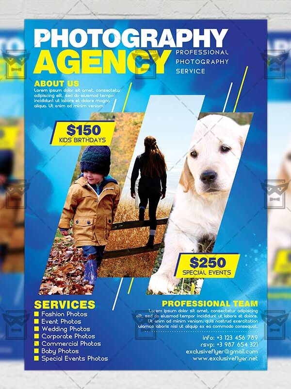 Download Photography PSD Flyer Template Now