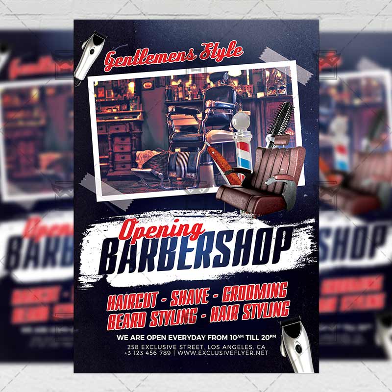 Barber Shop Flyer Template