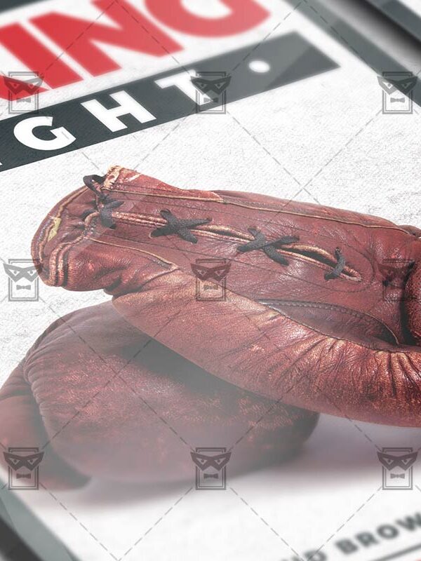 Download Boxing Night PSD Flyer Template Now