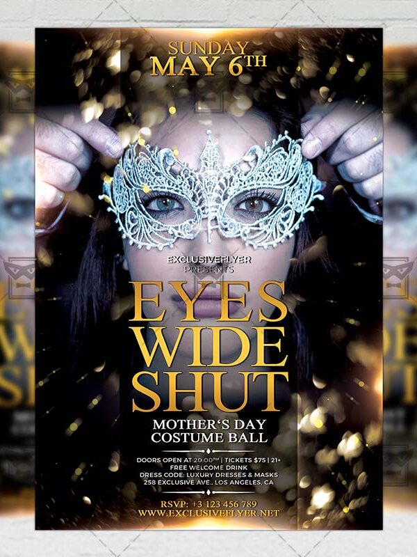 Download Eyes Wide Shut PSD Flyer Template Now