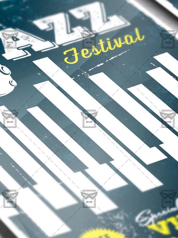 Download Jazz Festival PSD Flyer Template Now
