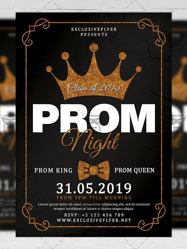 Download Prom Night PSD Flyer Template Now