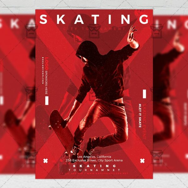 Download Skating PSD Flyer Template Now