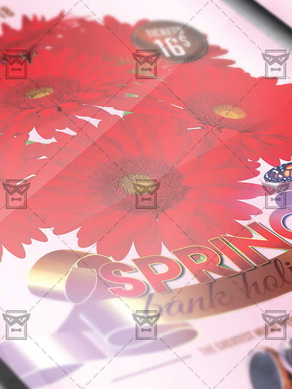 Download Spring Bank Holiday PSD Flyer Template Now