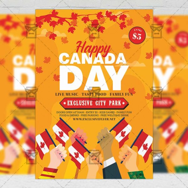 Canada Day Flyer - Club A5 Template | ExclsiveFlyer | Free and Premium ...