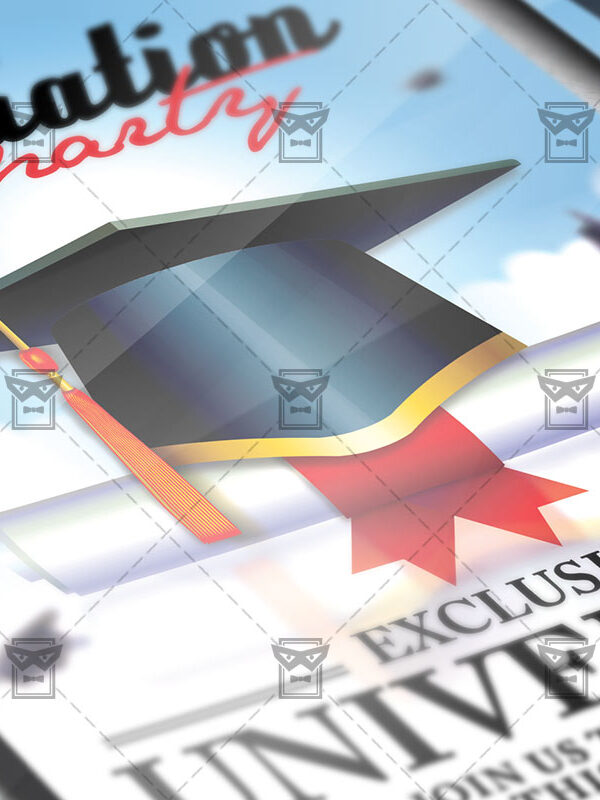 Download Graduation Flyer PSD Template Now