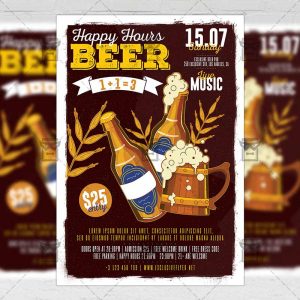 Download Happy Hours PSD Flyer Template Now