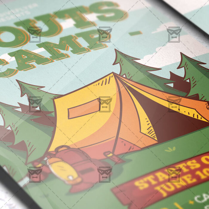 Download Scouts Camp PSD Flyer Template Now