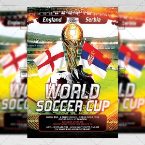 Download World Soccer Cup PSD Flyer Template Now