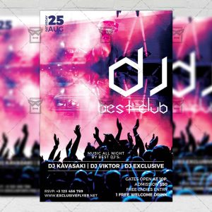 Download Best Club Dj PSD Flyer Template Now