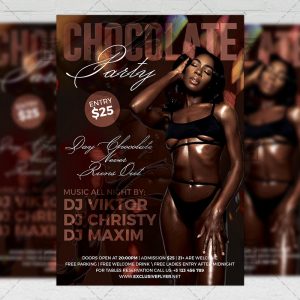Download Chocolate Party PSD Flyer Template Now
