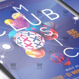 Download Club Music Night PSD Flyer Template Now