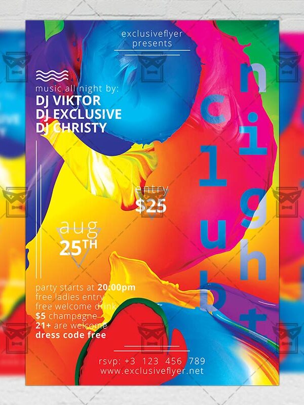 Download Club Night PSD Flyer Template Now