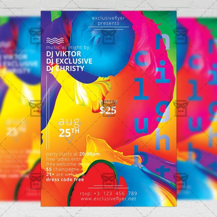 Download Club Night PSD Flyer Template Now