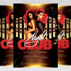 Download Club Night PSD Flyer Template Now