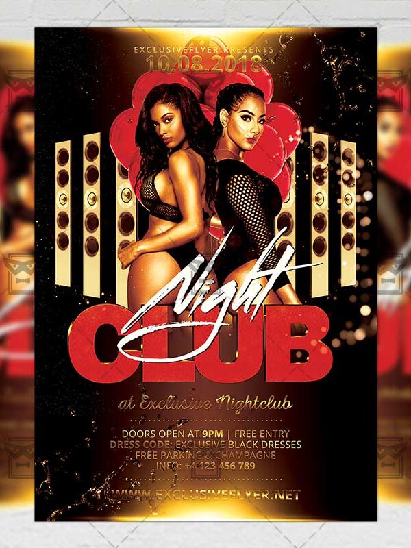 Download Club Night PSD Flyer Template Now