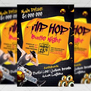Download Hip Hop Night PSD Flyer Template Now