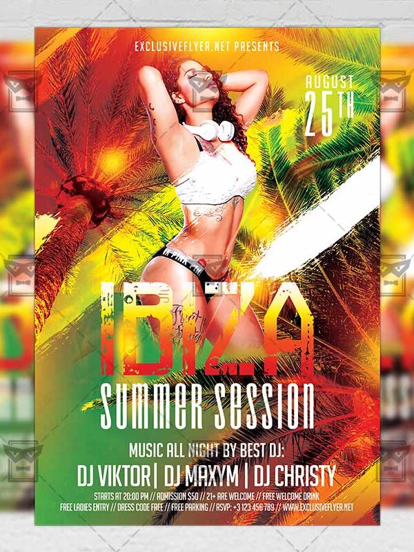 Download Ibiza Summer Session PSD Flyer Template Now